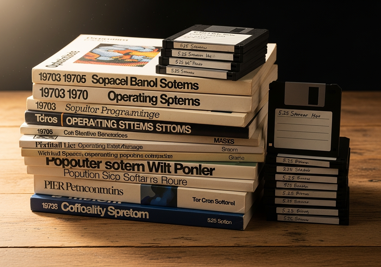 Archival manuals and floppy disks